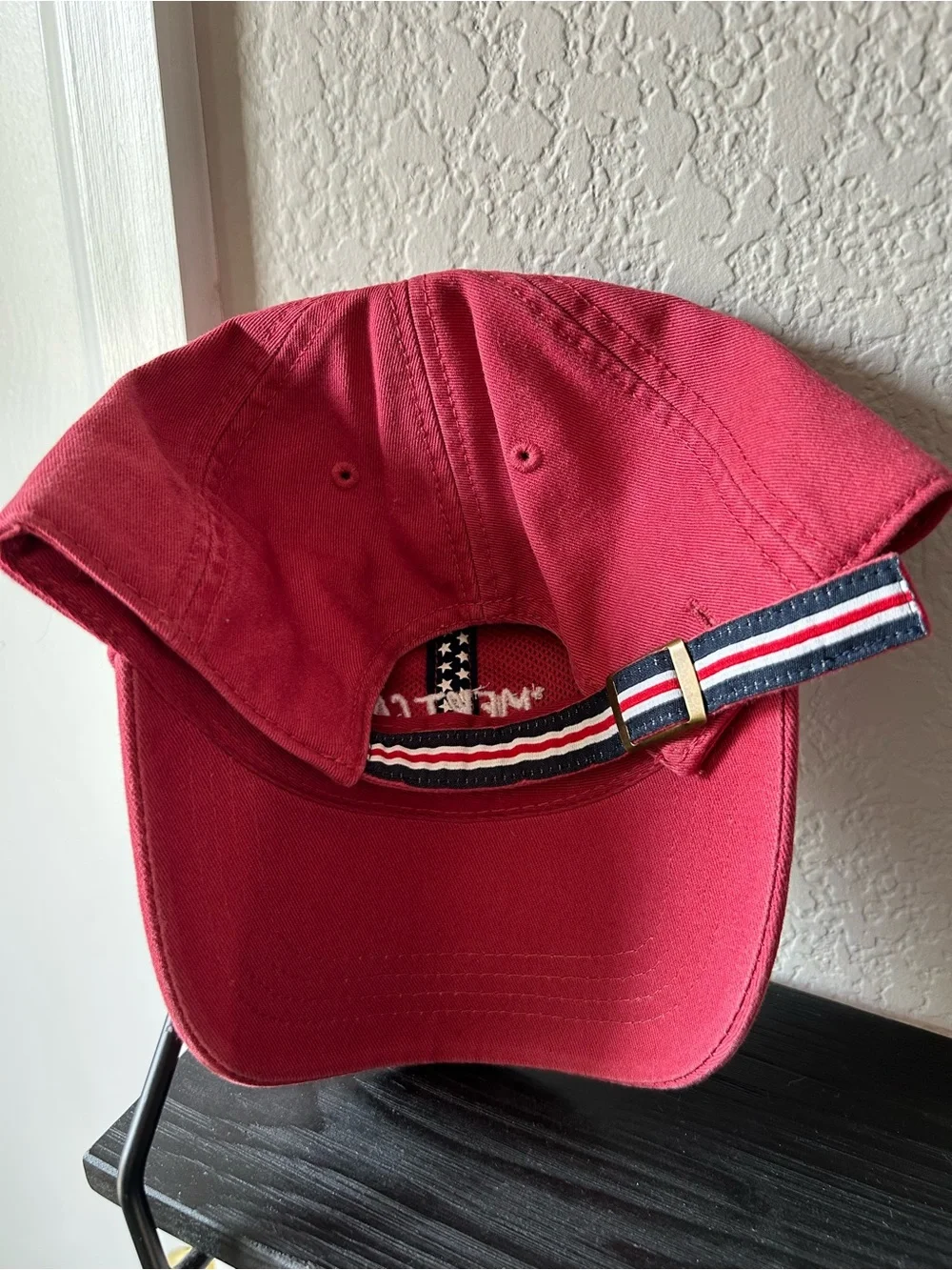 'MERICA Red Embroidered Baseball Cap